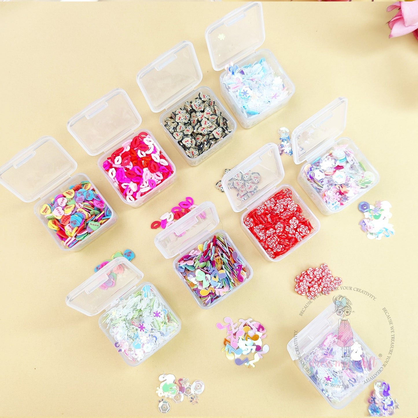 Dress My Craft Love Mix Sequins & Slices-Combo Pack