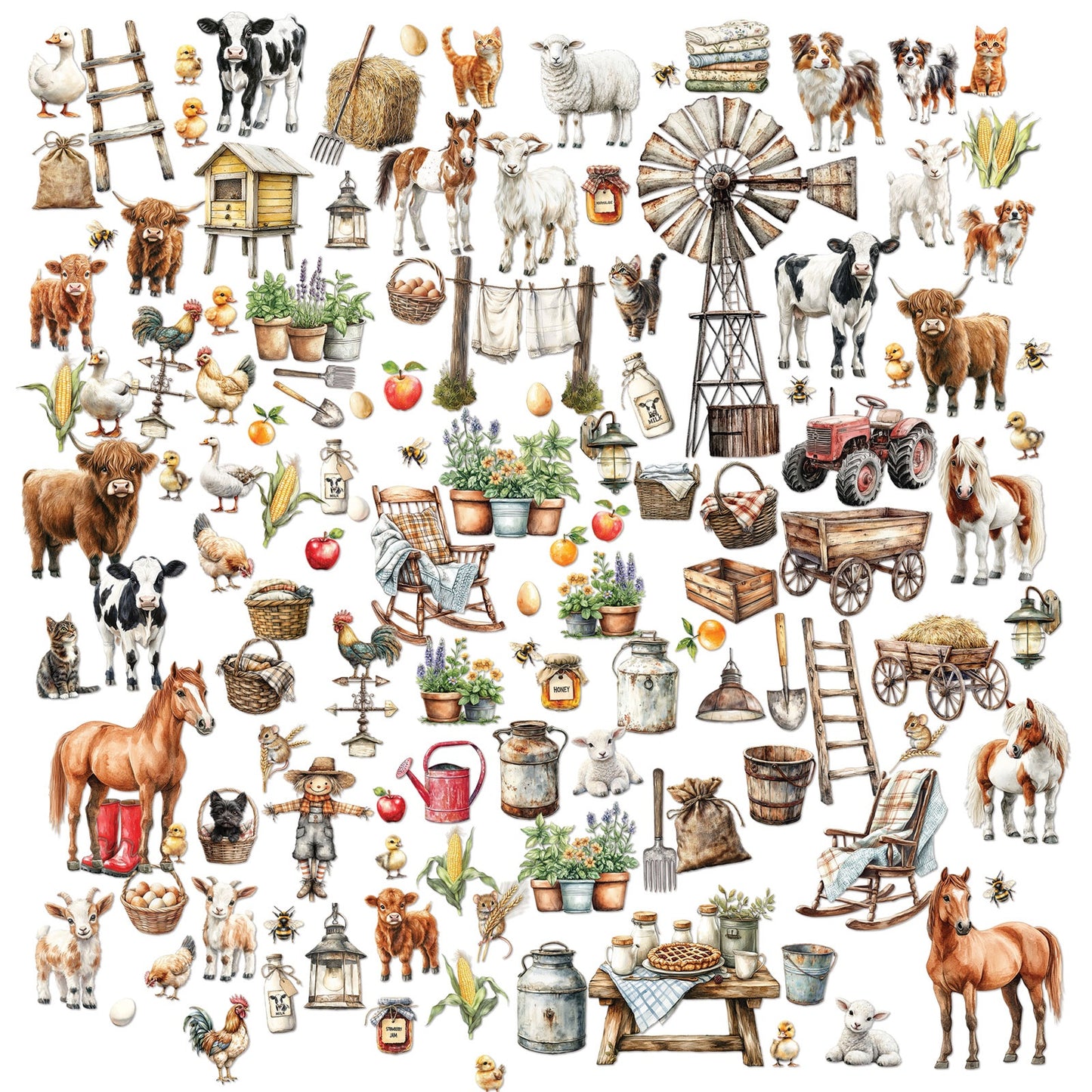 49 And Market Laser Cut Outs-Elements, Whispering Way