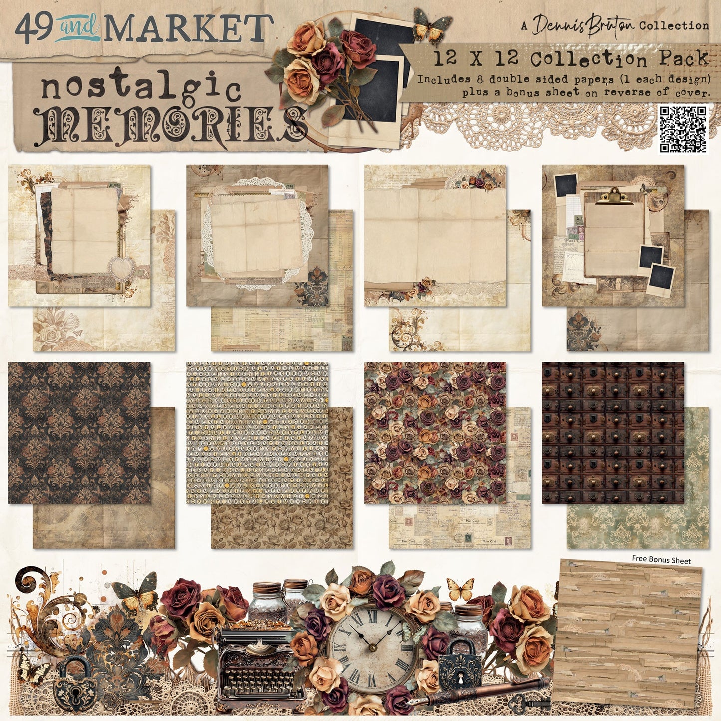 49 And Market Collection Pack 12"X12"-Nostalgic Memories