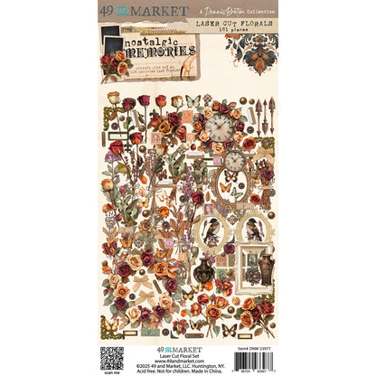 49 And Market Nostalgic Memories Laser Cut Outs-Floral