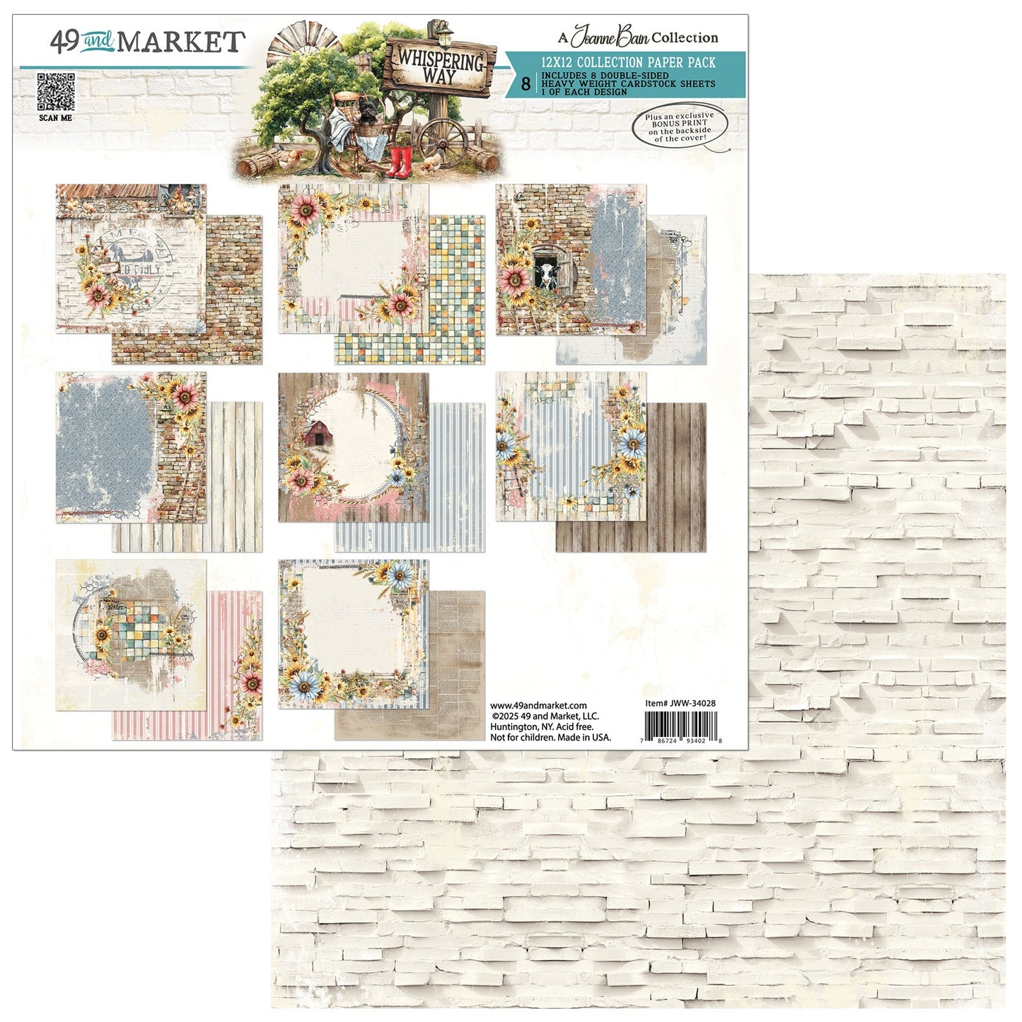 49 And Market Collection Pack 12"X12"-Whispering Way