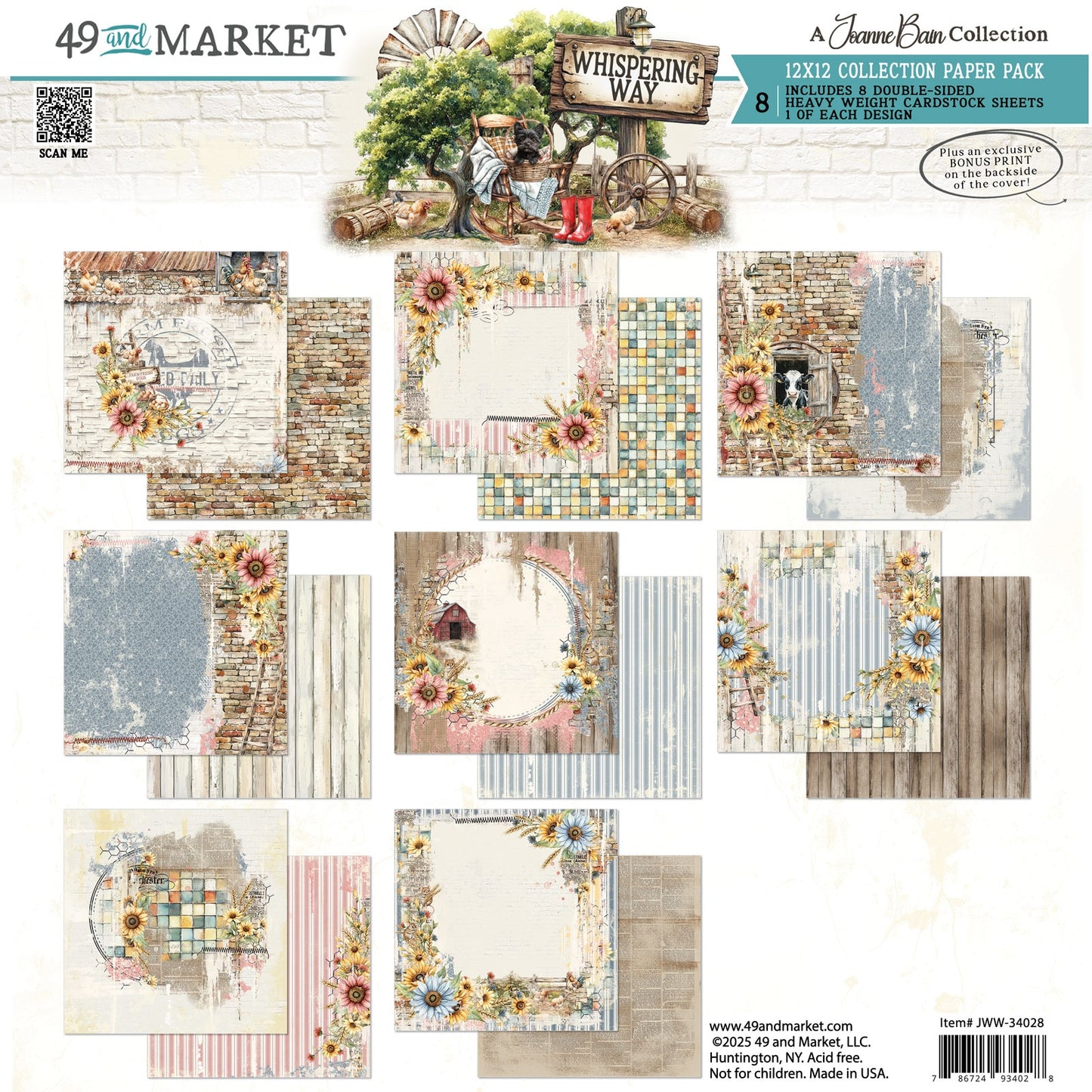 49 And Market Collection Pack 12"X12"-Whispering Way