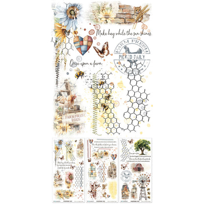 49 And Market Blendable Rub-On Transfer Set 6"X12"-Whispering Way