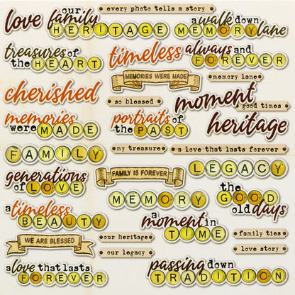 49 And Market Chipboard Set-Nostalgic Memories