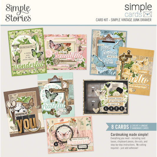 Simple Stories Simple Cards Card Kit-Simple Vintage Junk Drawer