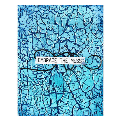 Spellbinders 3D Embossing Folder-Beautifully Imperfect, Crackle Paint