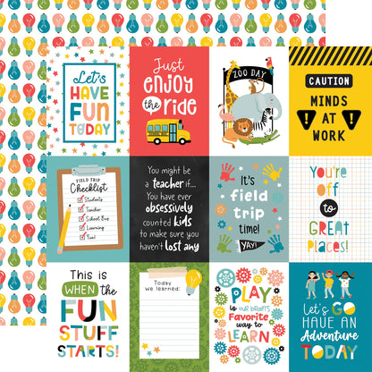 Echo Park Field Trip Double-Sided Cardstock 12X12"-Select Style