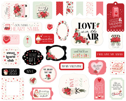 Carta Bella Cardstock Ephemera -Be Mine