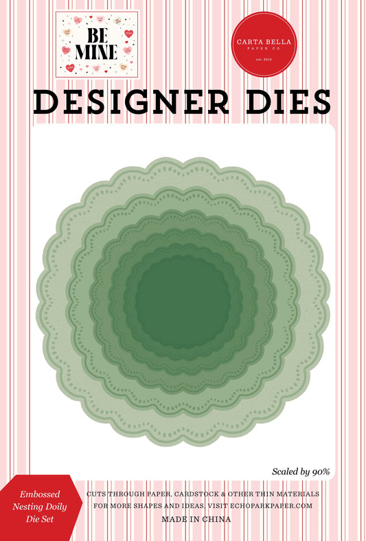 Carta Bella Be Mine Large Die Set-Nesting Doily