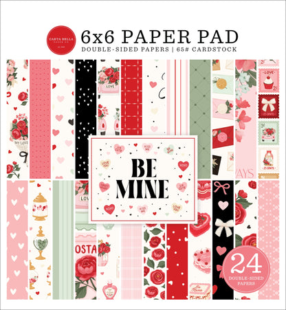 Carta Bella Double-Sided Paper Pad 6"X6"-Be Mine