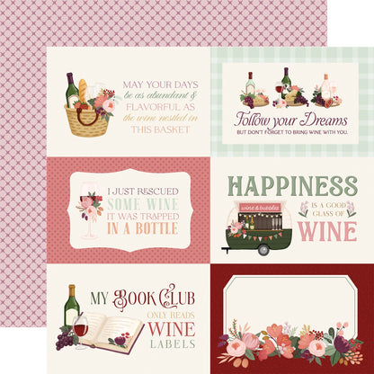 Carta Bella Wine Double-Sided Cardstock 12"X12"-Select Style