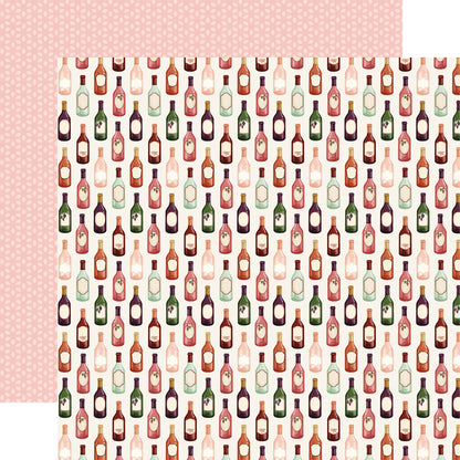 Carta Bella Wine Double-Sided Cardstock 12"X12"-Select Style