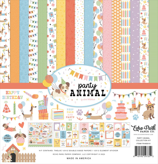 Echo Park Collection Kit 12"X12"-Party Animal