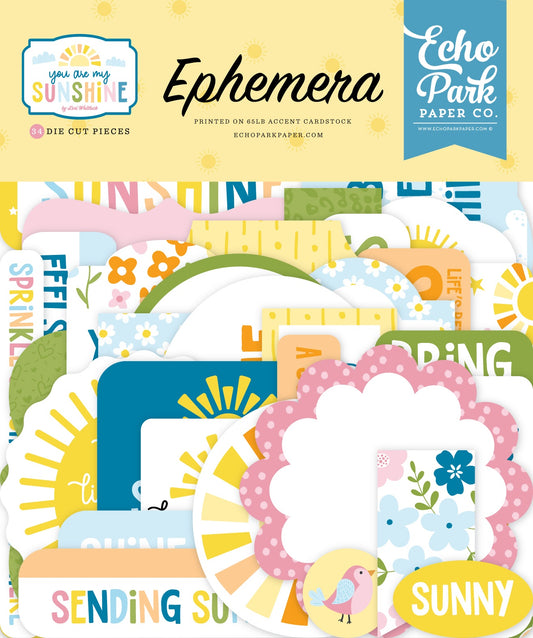 Echo Park Cardstock Ephemera-You Are My Sunshine