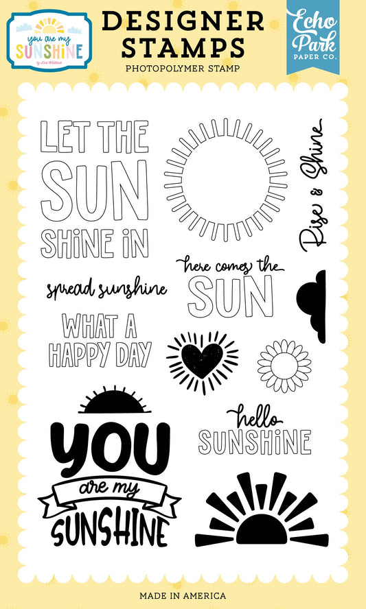 Echo Park You Are My Sunshine Stamp Set-Let The Sunshine In