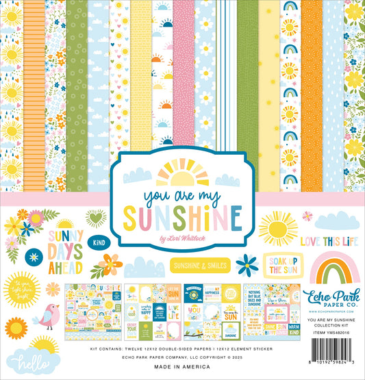 Echo Park Collection Kit 12"X12"-You Are My Sunshine