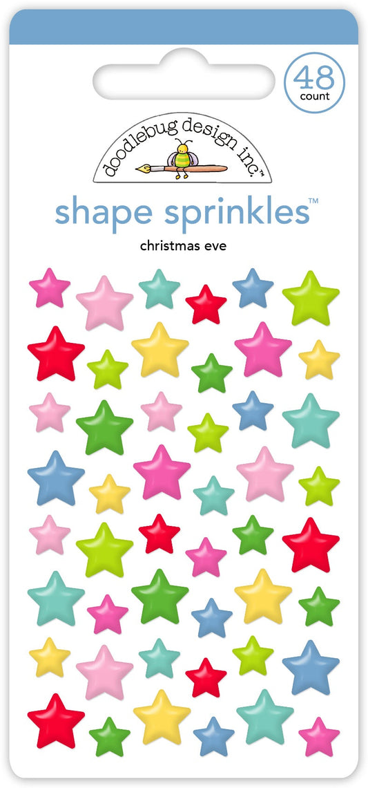 Doodlebug Sprinkles Adhesive Glossy Enamel Dots-Chistmas Eve