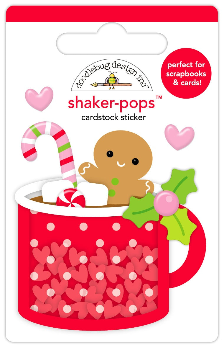Doodlebug Doodle-Pops 3D Stickers-Heartwarming
