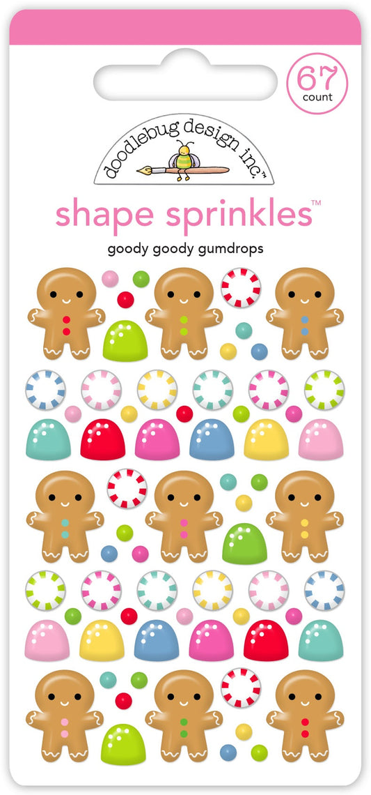 Doodlebug Sprinkles Adhesive Glossy Enamel Dots-Goody Goody Gumdrops
