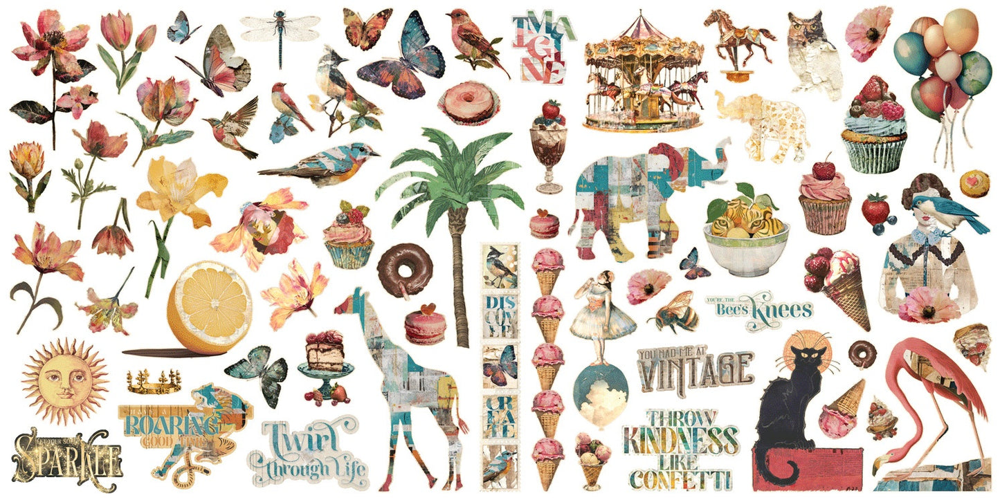 Graphic 45 Ephemera Set-Journaling Through Time