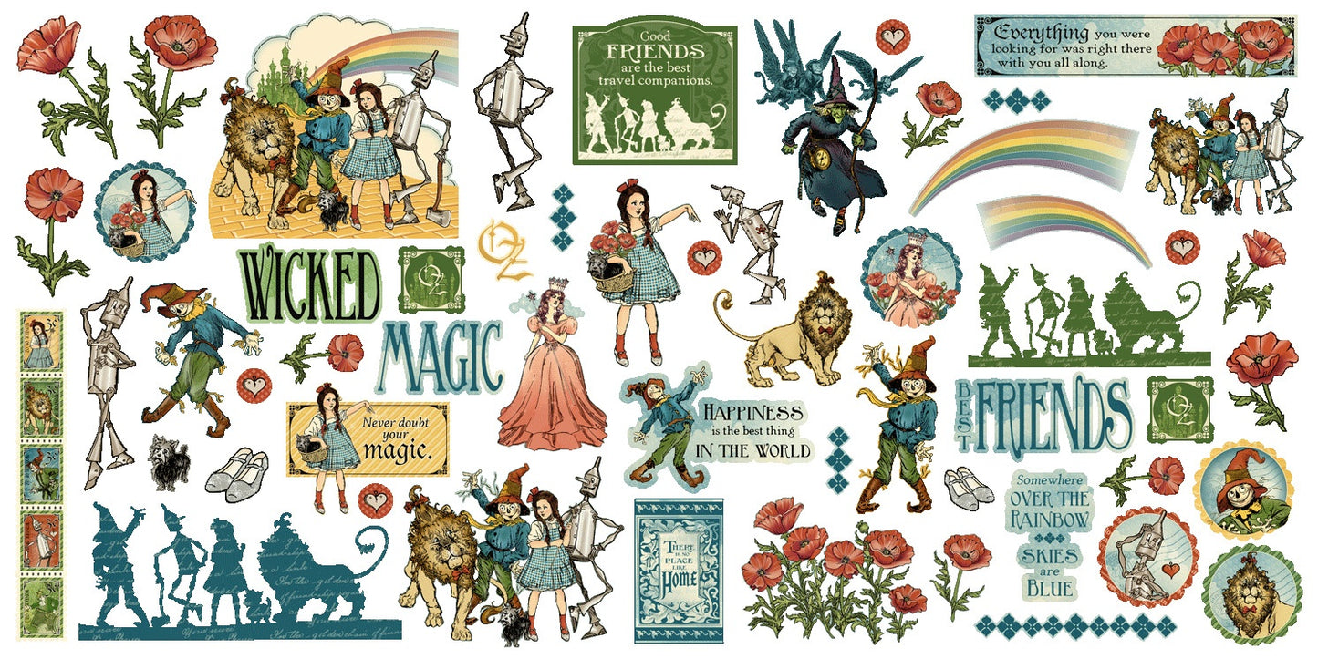 Graphic 45 Ephemera Set-Wonder Of Oz