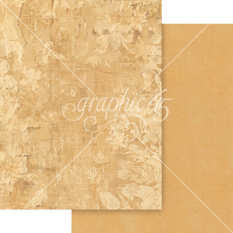 Graphic 45 Patterns & Solids Collection Pack 8.5"X11"-Journaling Through Time