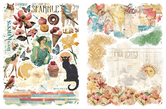 Graphic 45 Rub-On Transfers-Journaling Through Time