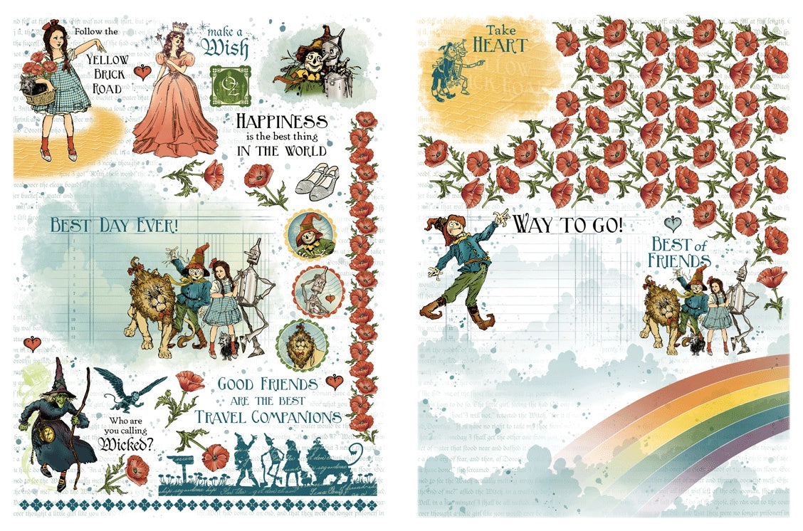 Graphic 45 Rub-On Transfers-Wonder Of Oz