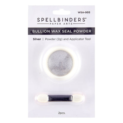 Spellbinders Wax Seal Powder From Clear Seal Maker Tool-Silver Bullion