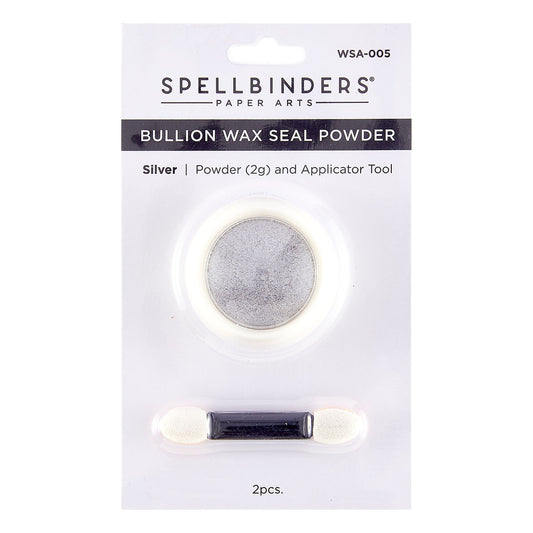 Spellbinders Wax Seal Powder From Clear Seal Maker Tool-Silver Bullion