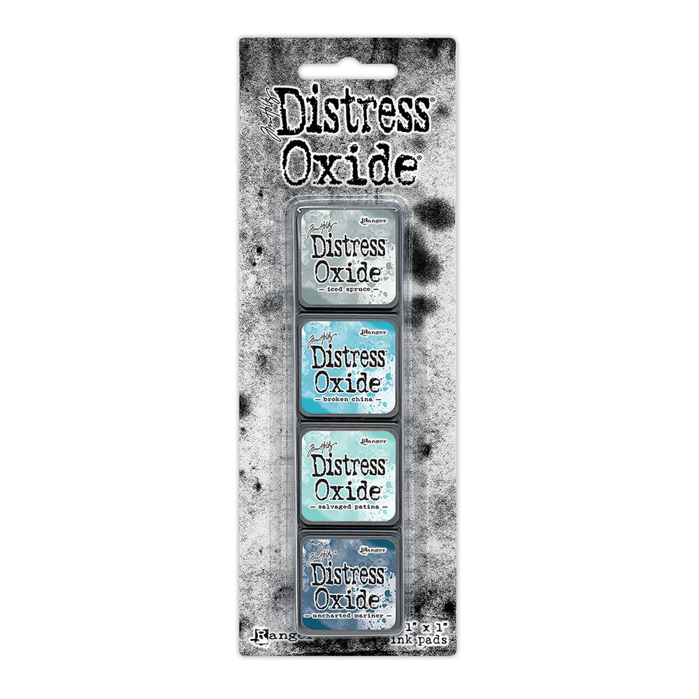 Tim Holtz Distress Mini Oxide Ink Pad Kit #16-Blues