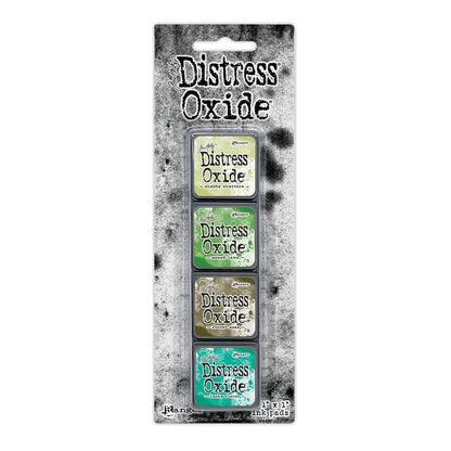Tim Holtz Distress Mini Oxide Ink Pad Kit #15-Greens