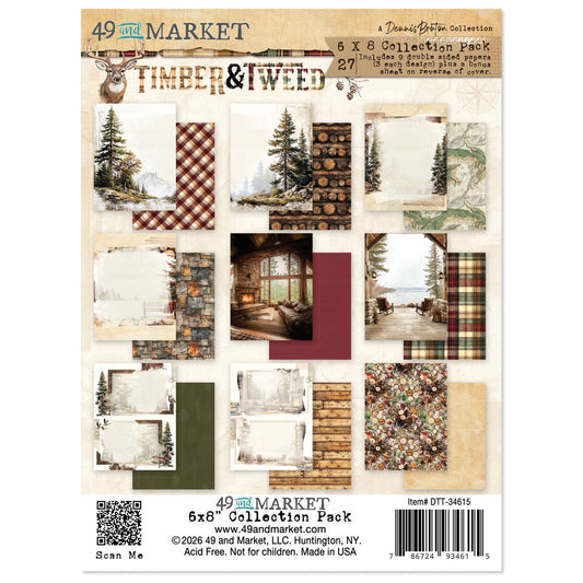 49 And Market Collection Pack 6"X8"-Timber And Tweed