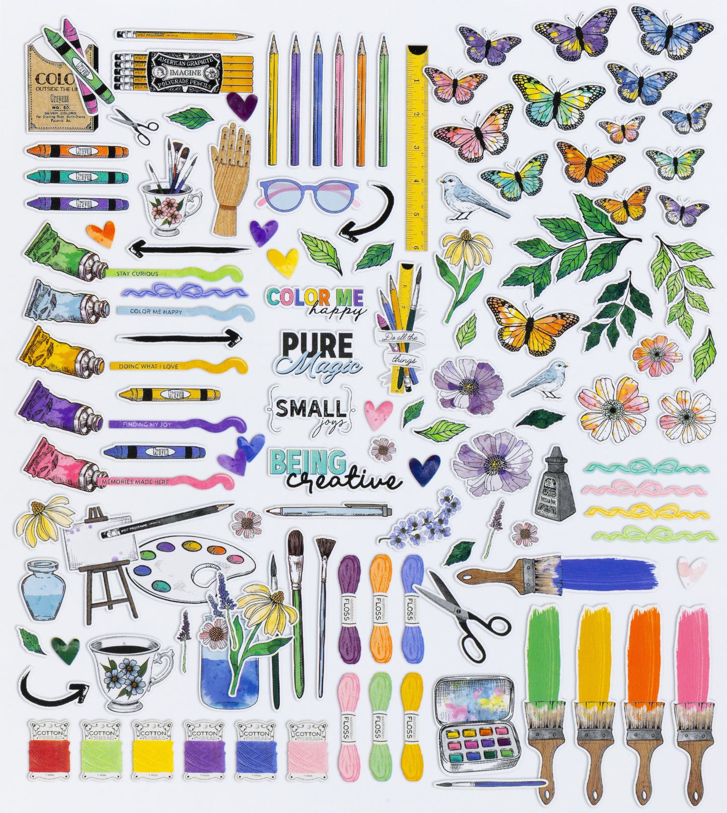 49 And Market Ephemera Bits-Icons And Titles, Artful Moments