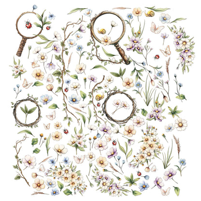 49 And Market Laser Cut Outs-Wildflowers, The Looking Glass