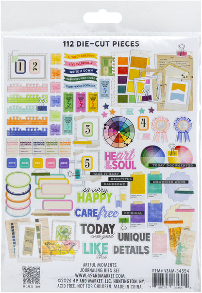 49 And Market Die-Cuts-Journaling Bits, Artful Moments