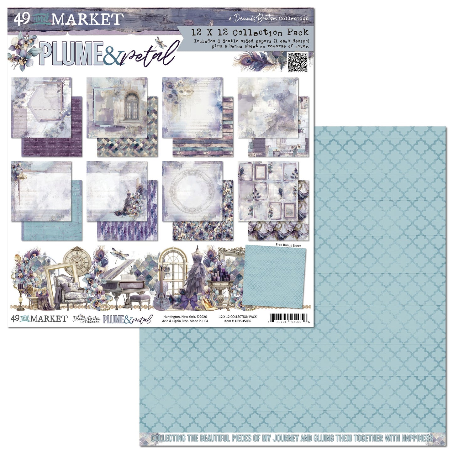 49 And Market Collection Pack 12"X12"-Plume & Petal