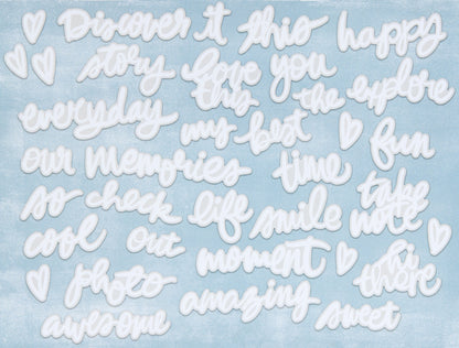 49 And Market Chipboard Set-Words, Irresistible