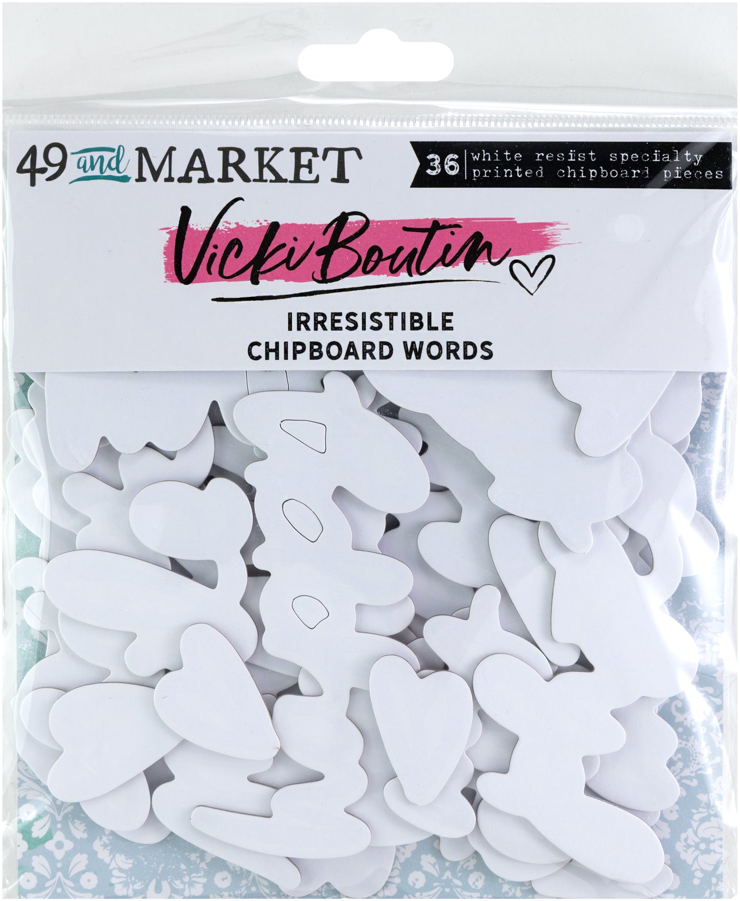 49 And Market Chipboard Set-Words, Irresistible