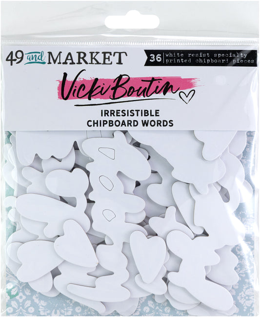 49 And Market Chipboard Set-Words, Irresistible
