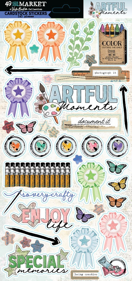 49 And Market Cardstock Stickers-Artful Moments