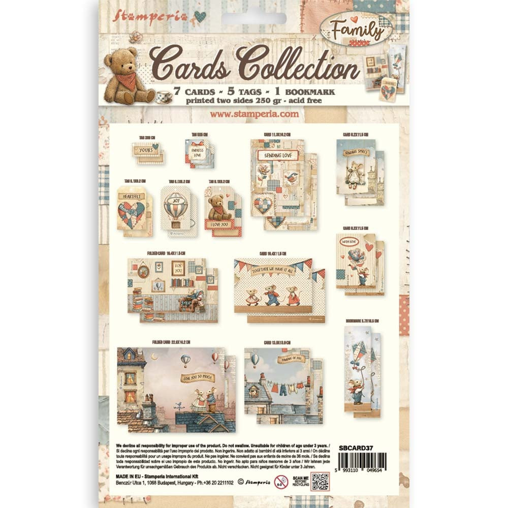 Stamperia Cards Collection-Family