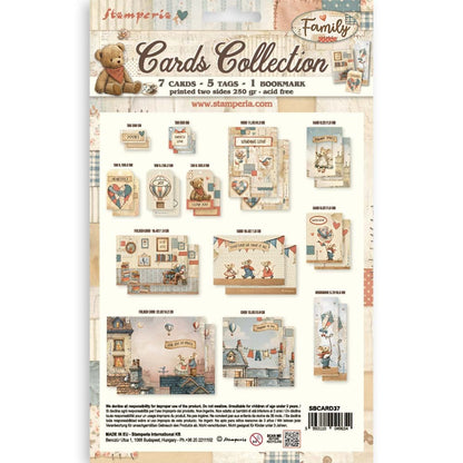 Stamperia Cards Collection-Family