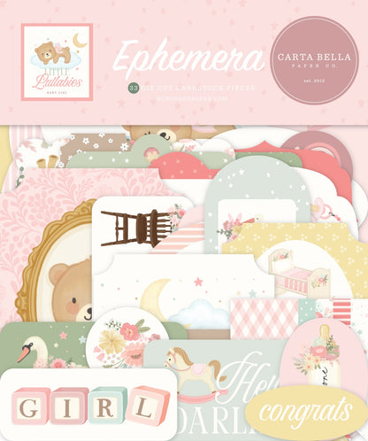 Carta Bella Ephemera-Little Lullabies - Baby Girl