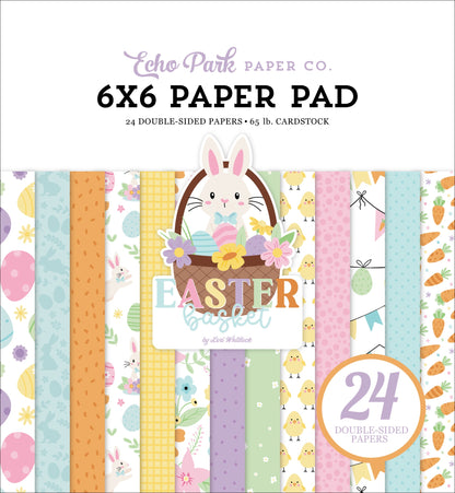 Echo Park Double-Sided Paper Pad 6"X6"-Easter Basket