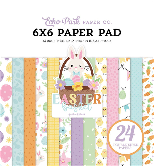 Echo Park Double-Sided Paper Pad 6"X6"-Easter Basket