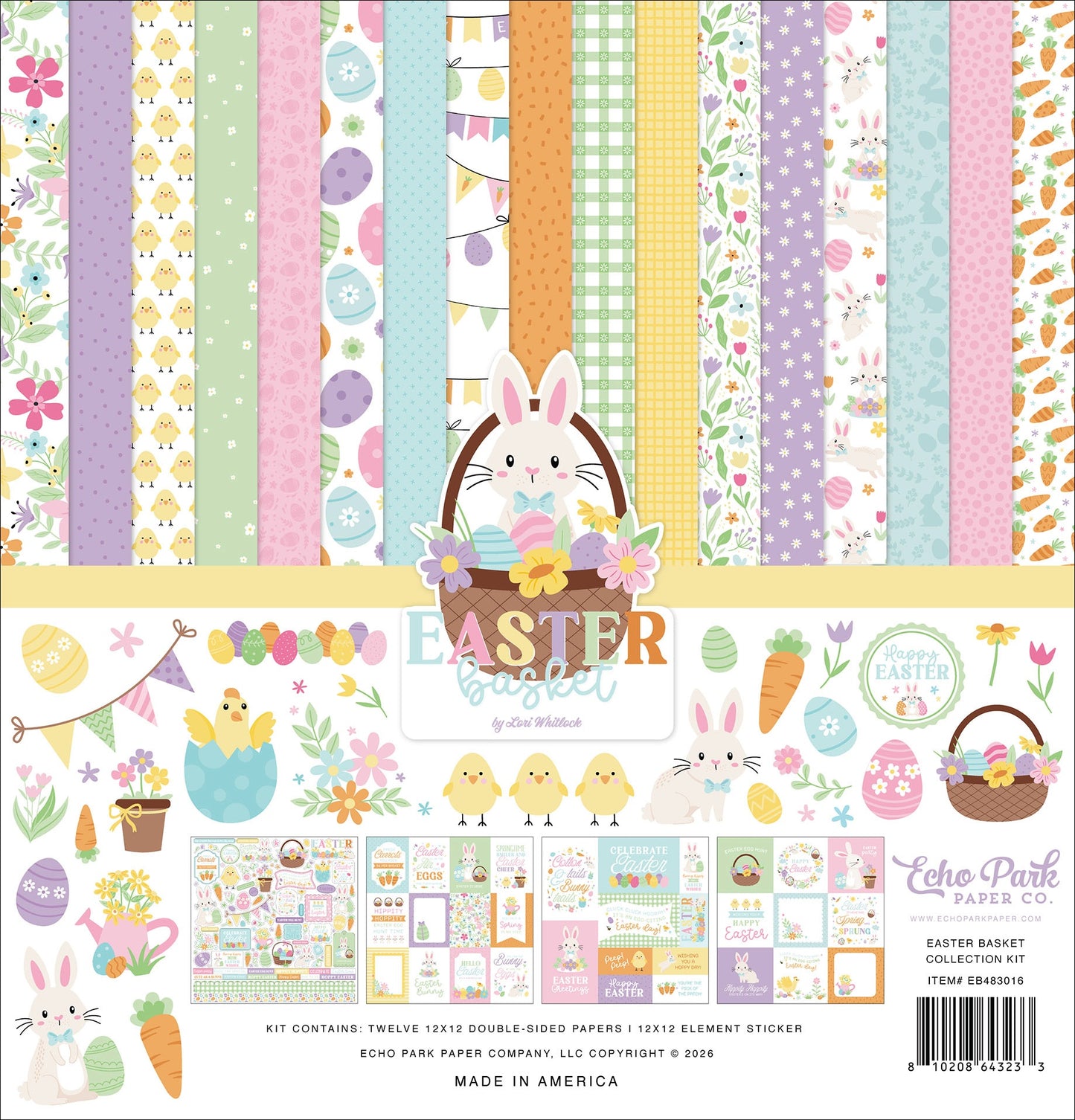 Echo Park Collection Kit 12"X12"-Easter Basket