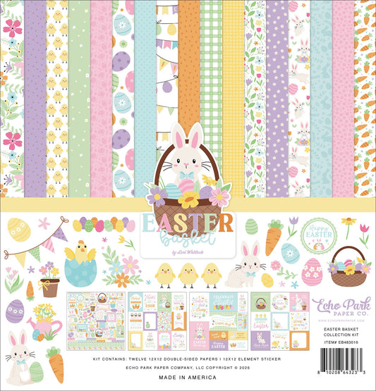 Echo Park Collection Kit 12"X12"-Easter Basket
