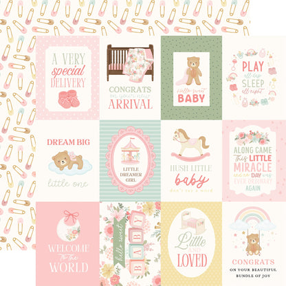 Carta Bella Little Lullabies Baby Girl Cardstock 12"X12"