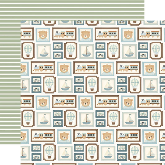 Carta Bella Little Lullabies Baby Boy Cardstock 12"X12"-Select Style